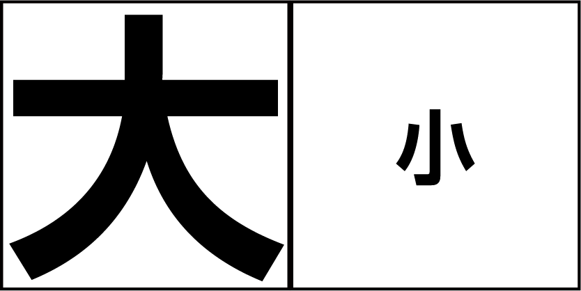 デザインの4原則-コントラスト_大きいvs小さい